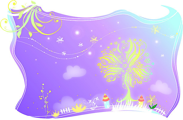 나무 식물 구름 템플릿 문양 꽃 줄기 백그라운드 무늬 꽃무늬 카드템플릿 하늘 주택 프레임 틀 사람없음 건물 울타리 풀 신비 이미지템플릿 AI파일 카드프레임 자연요소 건축물 컨셉 카드_감사 담장 파일형식 벡터