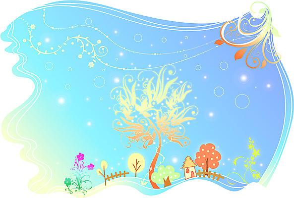 나무 식물 템플릿 문양 꽃 줄기 백그라운드 무늬 카드템플릿 주택 프레임 틀 사람없음 건물 울타리 원형 신비 이미지템플릿 AI파일 카드프레임 도형 건축물 컨셉 카드_감사 담장 파일형식 벡터