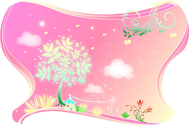 나무 식물 동물 구름 템플릿 문양 꽃 백그라운드 잎 무늬 꽃무늬 카드템플릿 조류 하늘 나뭇잎 주택 프레임 틀 사람없음 건물 풀 빨랫줄 신비 이미지템플릿 AI파일 카드프레임 자연요소 건축물 줄 컨셉 카드_감사 파일형식 벡터