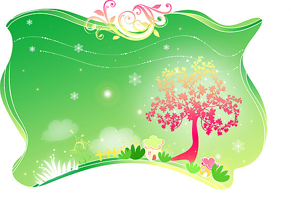 나무 식물 구름 템플릿 문양 꽃 백그라운드 무늬 카드템플릿 주택 프레임 틀 사람없음 건물 울타리 풀 눈송이 신비 이미지템플릿 AI파일 카드프레임 자연요소 건축물 컨셉 카드_감사 눈_날씨 담장 파일형식 벡터