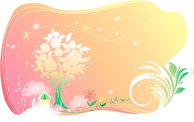 나무 식물 구름 템플릿 문양 꽃 백그라운드 무늬 꽃무늬 카드템플릿 주택 프레임 틀 사람없음 건물 풀 신비 이미지템플릿 AI파일 카드프레임 자연요소 건축물 컨셉 카드_감사 파일형식 벡터