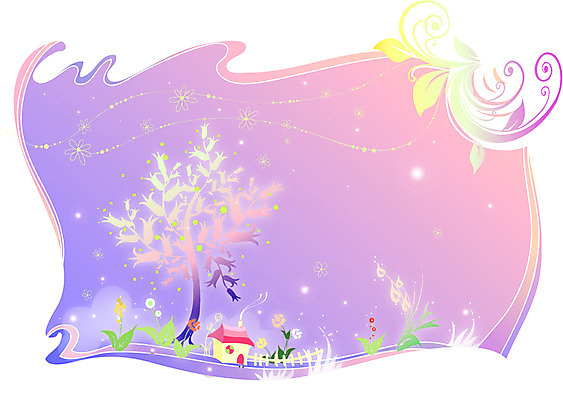 나무 식물 템플릿 문양 꽃 백그라운드 무늬 꽃무늬 카드템플릿 주택 프레임 틀 사람없음 건물 울타리 풀 신비 이미지템플릿 AI파일 카드프레임 건축물 컨셉 카드_감사 담장 파일형식 벡터