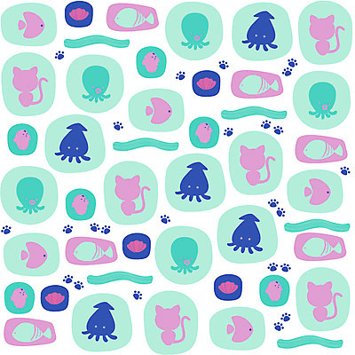 모양 동물 문양 디자인 백그라운드 무늬 패턴 일러스트 도안 벽지 조개 어패류 어류 사람없음 고양이 패턴백그라운드 발자국 오징어 문어 아기자기 국내일러스트 AI파일 컨셉 포유류 자국 연체동물 반려동물 수중동물 파일형식 벡터