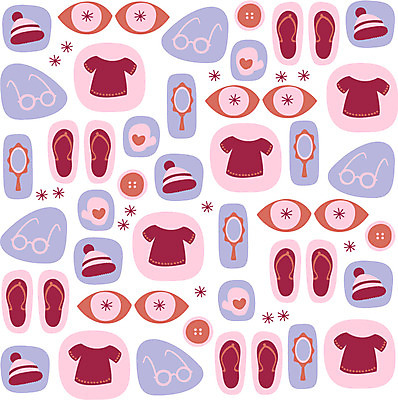 모양 모자 문양 디자인 잡화 옷 패션 안경 생활용품 백그라운드 신발 상의 무늬 패턴 일러스트 장신구 도안 벽지 단추 사람없음 거울 패턴백그라운드 쪼리 오브젝트 손거울 패션용품 아기자기 국내일러스트 AI파일 컨셉 샌들 파일형식 벡터