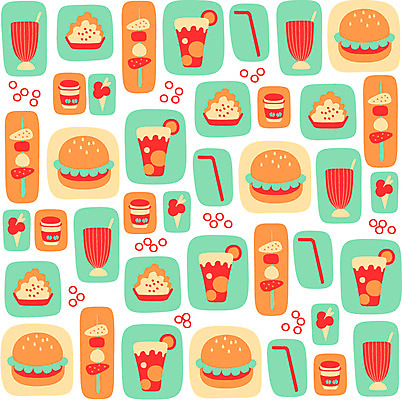모양 문양 디자인 음료 음식 백그라운드 무늬 패턴 일러스트 도안 벽지 아이스크림 디저트 패스트푸드 빨대 사람없음 주스 패턴백그라운드 햄버거 꼬치 아기자기 국내일러스트 AI파일 컨셉 인스턴트 파일형식 벡터