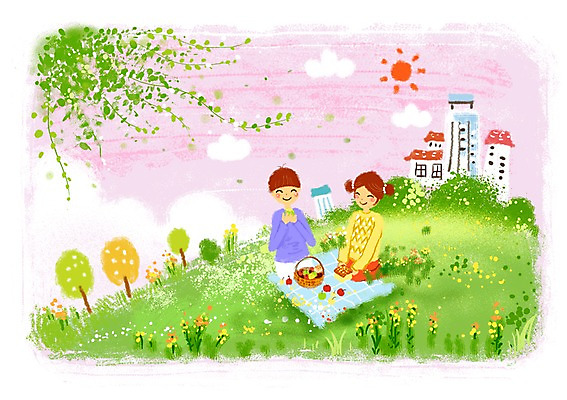주간 PSD 나무 식물 구름 여자 남자 꽃 어린이라이프 어린이 백그라운드 꽃밭 일러스트 상상 하늘 주택 상상일러스트 미소 웃음 사람 앉기 소녀 소년 초원 야외 두명 건물 태양 소풍 바구니 돗자리 어린이상상 어린이만 동심 국내일러스트 자연요소 라이프스타일 건축물 모션 표정 야외활동 파일형식