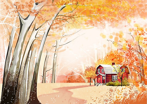 주간 PSD 나무 식물 건축물 사계절 계절 길 백그라운드 단풍 일러스트 자연 주택 따뜻함 풍경 사람없음 야외 건물 가을풍경 가을 숲속 숲 숲길 가을배경 국내일러스트 자연요소 건축 잎 생태계 파일형식 가을_계절