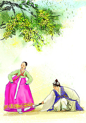 PSD 나무 식물 한국문화 한국전통 전통 여자 남자 아시아 전통문화 포즈 백그라운드 일러스트 한국 서기 사람 앉기 두명 나뭇가지 춤 부채 전통의상 한복 낭자 도령 총각 판소리 국내일러스트 동양문화 나라 문화 모션 문화예술 전통공연 신분 파일형식