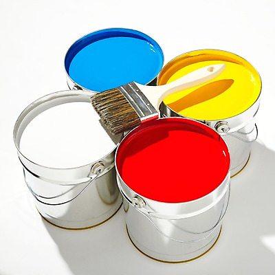 포토 JPG 스튜디오촬영 컬러 생활용품 페인팅 실내 통 사람없음 컬러풀 페인트 물감 미술도구 도구 붓 페인트칠 양동이 가득함 페인트통 페인트붓 페인팅도구 국내포토 내부 오브젝트 파일형식