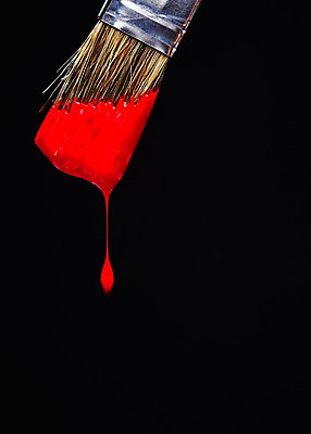 포토 JPG 스튜디오촬영 컬러 생활용품 백그라운드 페인팅 검은배경 실내 순간포착 사람없음 빨간색 페인트 물감 미술도구 흐름 도구 붓 페인트칠 페인트붓 페인팅도구 국내포토 컨셉 촬영기법 내부 검은색 오브젝트 파일형식