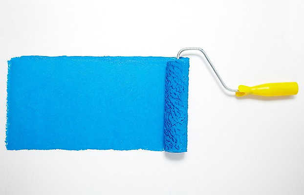 포토 JPG 스튜디오촬영 생활용품 백그라운드 페인팅 실내 사람없음 파란색 페인트 물감 미술도구 도구 붓 색칠 칠 페인트칠 롤러 페인트붓 페인팅도구 페인트롤러 클래식블루 트렌드컬러 국내포토 컬러 내부 오브젝트 파일형식 트랜드컬러
