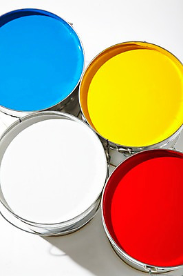 포토 JPG 스튜디오촬영 컬러 생활용품 백그라운드 페인팅 실내 통 사람없음 컬러풀 페인트 물감 미술도구 도구 페인트칠 양동이 가득함 페인트통 페인팅도구 국내포토 내부 오브젝트 파일형식