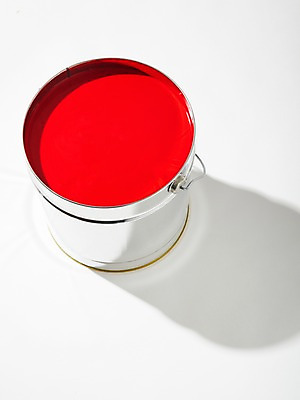 포토 JPG 스튜디오촬영 컬러 생활용품 페인팅 실내 통 사람없음 빨간색 페인트 물감 미술도구 도구 페인트칠 양동이 가득함 페인트통 페인팅도구 국내포토 내부 오브젝트 파일형식