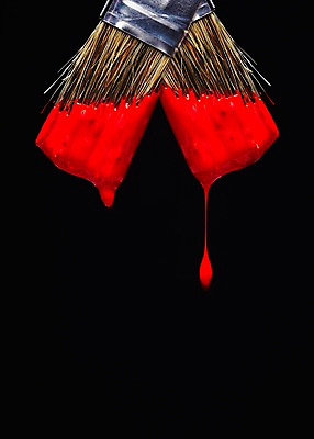 포토 JPG 스튜디오촬영 컬러 생활용품 백그라운드 페인팅 검은배경 실내 순간포착 사람없음 빨간색 페인트 물감 미술도구 흐름 도구 붓 페인트칠 페인트붓 페인팅도구 국내포토 컨셉 촬영기법 내부 검은색 오브젝트 파일형식