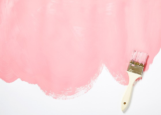 포토 JPG 스튜디오촬영 분홍색 컬러 생활용품 백그라운드 페인팅 실내 사람없음 페인트 물감 미술도구 도구 붓 색칠 칠 페인트칠 페인트붓 페인팅도구 국내포토 내부 오브젝트 파일형식