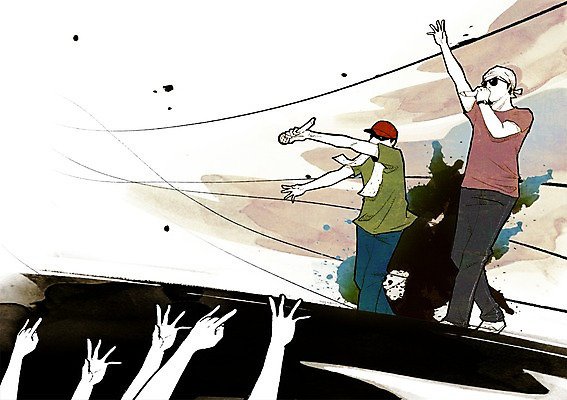 전신 PSD 손 남자 문화 예술 포즈 일러스트 노래 문화예술 힙합 서기 사람 손짓 성인 두명 신체부위 공연 가수 무대 춤 군중 마이크 즐거움 연예인 퍼포먼스 힙합가수 성인만 국내일러스트 직업 감정 음악 음향기기 모션 이벤트 음악가 파일형식