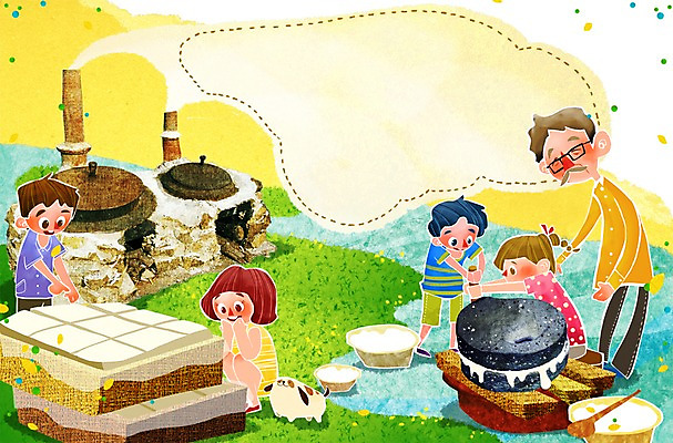 PSD 배너 계절 여자 어린이교육 교육 할아버지 노년 남자 어린이 액자 일러스트 방학 안내 프레임 여름방학 굴뚝 틀 미소 웃음 사람 소녀 소년 여러명 성인 여름 체험학습 체험 연기 가마솥 솥 농기구 알림 즐거움 만들기 두부 대야 맷돌 국내일러스트 감정 다수 컨셉 농업 모션 주방용품 휴가 표정 파일형식 여름_계절