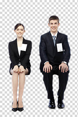 전신 서양인 외국인 백인 편집 편집이미지 라이프스타일 여자 남자 비즈니스 미소 웃음 사람 앉기 정장 성인 두명 비즈니스라이프 구직 직장인 비즈니스맨 비즈니스우먼 이름표 신입사원 면접 수험표 PNG 성인만 편집소스 직업 옷 컨셉 모션 표정 인종 생활 파일형식