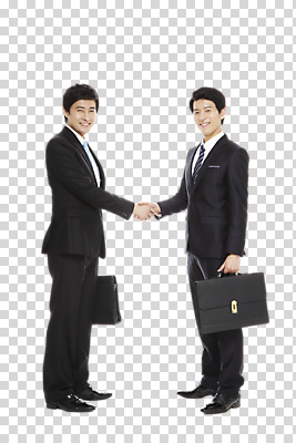 전신 편집 편집이미지 라이프스타일 남자 맨라이프 서류가방 가방 비즈니스 협력 악수 협상 서기 미소 웃음 사람 동양인 정장 성인 두명 비즈니스라이프 손잡기 거래 모임 한국인 직장인 비즈니스맨 PNG 남자만 성인남자만 성인만 편집소스 직업 잡화 옷 모션 표정 인종 손짓 생활 파일형식