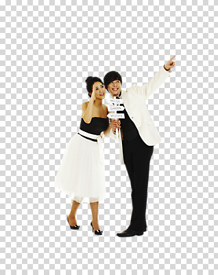 전신 편집 편집이미지 라이프스타일 부부 커플 응시 드레스 여자 남자 신부 한쌍 커플라이프 신랑 결혼 신혼부부 결혼식 알림판 서기 미소 웃음 사람 동양인 정장 턱시도 손짓 20대 성인 두명 팻말 한국인 검지손가락 가리킴 쌍 미니드레스 PNG 청년만 성인만 편집소스 시선 옷 손가락 관계 모션 프레임 표정 인종 이벤트 청년 생활 신혼 파일형식