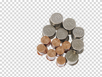 편집 편집이미지 돈 사람없음 금융 경제 쌓기 동전 원화 백원 오백원 오브젝트 PNG 십원 동전탑 편집소스 모션 재산 파일형식