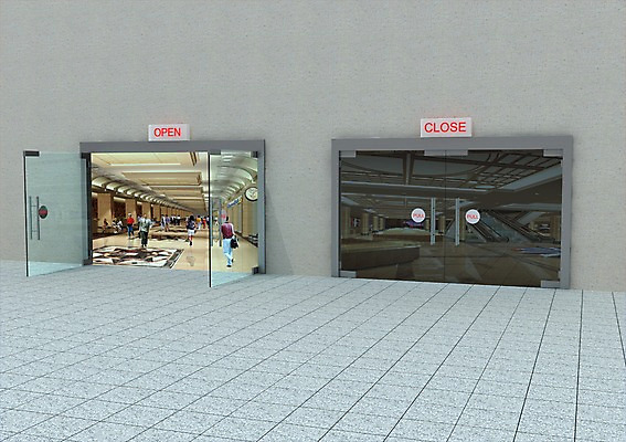 PSD 편집이미지 건축 출입구 사람 여러명 그래픽 3D소스 3D 문 닫힘 오픈 닫기 입체 유리문 편집소스 편집3D 다수 모션 디지털합성 파일형식