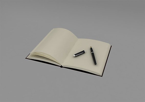 PSD 편집이미지 비즈니스 문구용품 사람없음 그래픽 필기구 펜 볼펜 3D소스 3D 사무용품 공책 입체 오브젝트 편집소스 편집3D 디지털합성 파일형식