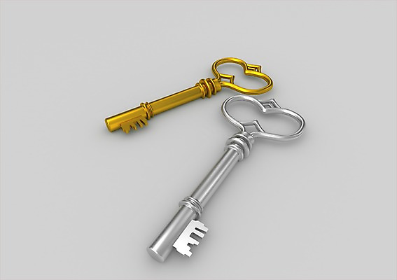 PSD 편집이미지 컬러 열쇠 사람없음 그래픽 3D소스 3D 두개 금색 은색 입체 오브젝트 잠금 보안 편집소스 편집3D 2 안전 디지털합성 파일형식