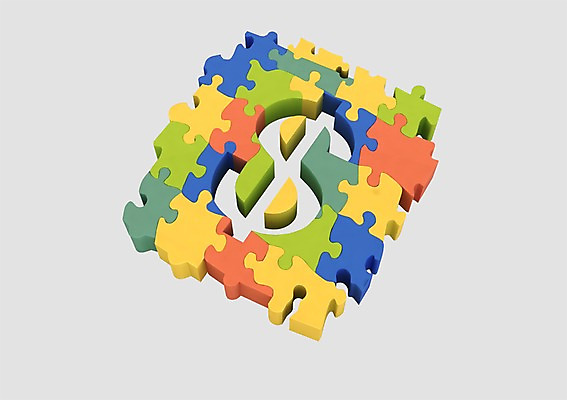 PSD 편집이미지 문자 기호 조각 돈 비즈니스 놀이 사람없음 그래픽 금융 경제 3D소스 3D 놀이용품 달러 화폐기호 퍼즐 입체 퍼즐조각 특수문자 편집소스 편집3D 재산 화폐 디지털합성 오브젝트 파일형식