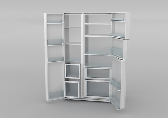 PSD 편집이미지 생활용품 사람없음 그래픽 전자제품 3D소스 3D 문 가전제품 오픈 입체 오브젝트 저장 생활가전 냉장고 냉동고 냉동실 편집소스 편집3D 디지털합성 파일형식