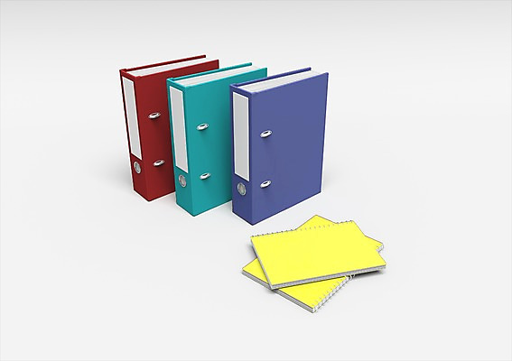 PSD 편집이미지 문구용품 사람없음 그래픽 3D소스 3D 사무용품 공책 여러개 입체 오브젝트 문서 파일 스프링노트 바인더 편집소스 편집3D 다수 디지털합성 파일형식