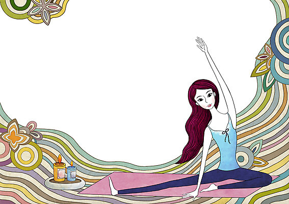 전신 PSD 우먼라이프 라이프스타일 여자 일러스트 초 촛불 요가 건강 한명 미소 웃음 사람 앉기 성인 라이프 운동 건강관리 헬스 요가자세 매트 아로마 체조 향초 여자만 여자한명만 성인여자만 성인만 국내일러스트 1 웰빙 포즈 모션 표정 관리 생활 파일형식