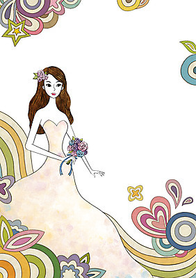 전신 PSD 식물 우먼라이프 라이프스타일 드레스 여자 꽃 신부 부케 웨딩드레스 결혼 일러스트 결혼식 한명 서기 미소 웃음 사람 성인 라이프 여자만 여자한명만 성인여자만 성인만 국내일러스트 1 옷 꽃다발 모션 표정 이벤트 생활 파일형식