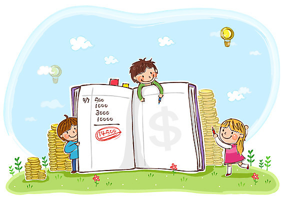 식물 구름 여자 남자 꽃 어린이 돈 일러스트 하늘 미소 웃음 사람 소녀 소년 10대 세명 금융 경제 동전 기구 열기구 어린이경제 가계부 십대만 국내일러스트 AI파일 자연요소 항공교통 청소년 표정 재산 파일형식 벡터