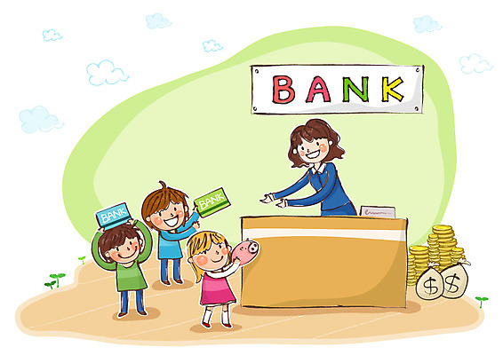 여자 남자 어린이 돈 일러스트 서기 미소 웃음 사람 소녀 소년 여러명 20대 성인 10대 금융 경제 동전 저축 돼지저금통 저금통 은행 어린이경제 은행원 금융의날 국내일러스트 AI파일 직업 다수 모션 청소년 표정 청년 재산 파일형식 벡터 법정기념일