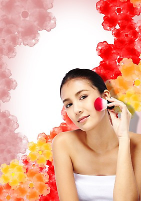 PSD 외국인 편집 편집이미지 문양 우먼라이프 라이프스타일 여자 무늬 꽃무늬 패턴 한명 미소 웃음 들기 사람 동양인 상반신 20대 성인 앞모습 화장 뷰티 화장품 화장용품 붓 튜브탑 볼터치 여자만 여자한명만 성인여자만 청년만 청년여자만 성인한명만 청년여자한명만 성인여자한명만 성인만 이미지편집 1 꽃 뷰포인트 상의 모션 표정 인종 청년 생활 미용용품 파일형식