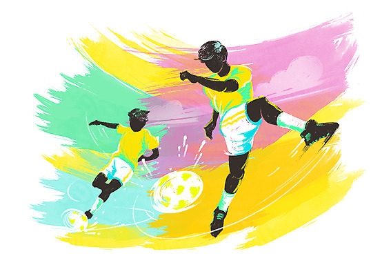 전신 PSD 남자 스포츠 올림픽 일러스트 축구공 공 하계올림픽 축구선수 운동선수 서기 사람 경기 성인 두명 운동 축구 자신감 목표 열정 남자만 성인남자만 성인만 국내일러스트 감정 컨셉 축구용품 모션 건강 구기 파일형식