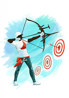 전신 PSD 남자 스포츠 올림픽 일러스트 하계올림픽 화살 운동선수 한명 서기 사람 경기 성인 운동 자신감 과녁판 목표 명중 활 열정 양궁 활쏘기 양궁선수 남자만 남자한명만 성인남자만 성인만 국내일러스트 1 감정 컨셉 모션 건강 파일형식