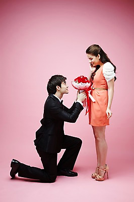 포토 JPG 스튜디오촬영 전신 서양인 외국인 식물 백인 해외기획촬영 라이프스타일 커플 2012년태국 원피스 여자 남자 꽃 꽃다발 커플라이프 결혼 프로포즈 실내 선물 서기 미소 웃음 들기 사람 정장 턱시도 20대 성인 두명 옆모습 장미 마주보기 무릎꿇기 주기 청년만 성인만 분홍색배경 국내포토 옷 뷰포인트 분홍색 백그라운드 관계 모션 표정 인종 이벤트 청년 내부 생활 파일형식