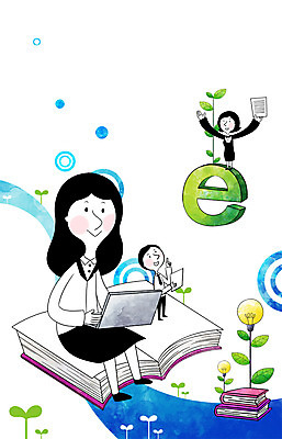 PSD 식물 여자 교육 남자 잎 인터넷 일러스트 비즈니스 전구 조명 미소 웃음 사람 정장 성인 책 세명 노트북 컴퓨터 새싹 직장인 비즈니스맨 비즈니스우먼 E 목표 계획 강의 백열등 동영상 온라인강의 성인만 국내일러스트 직업 알파벳 옷 컨셉 표정 전자제품 파일형식 언택트