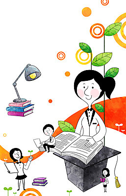 전신 PSD 식물 여자 교육 남자 잎 일러스트 비즈니스 학사모 나뭇잎 조명 서기 미소 웃음 사람 앉기 정장 여러명 성인 책 새싹 스탠드 직장인 비즈니스맨 비즈니스우먼 목표 계획 성인만 국내일러스트 직업 모자_잡화 옷 다수 컨셉 졸업 모션 표정 파일형식