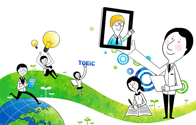 PSD 식물 영어 여자 교육 남자 지구 일러스트 비즈니스 전구 조명 영어교육 서기 미소 웃음 사람 앉기 정장 여러명 성인 책 전자제품 컴퓨터 태블릿 새싹 스크린 터치 직장인 비즈니스맨 비즈니스우먼 목표 계획 백열등 성인만 국내일러스트 직업 문자 옷 다수 컨셉 모션 표정 스마트기기 파일형식