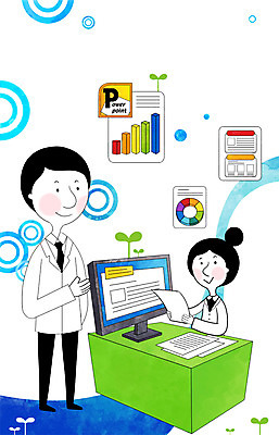 PSD 식물 여자 교육 남자 종이 일러스트 비즈니스 통계 수치 그래프 서기 미소 웃음 사람 앉기 정장 성인 두명 컴퓨터 새싹 모니터 자료 직장인 비즈니스맨 비즈니스우먼 표 목표 계획 책상 문서 서류판 성인만 국내일러스트 직업 옷 가구 컨셉 모션 표정 전자제품 사무용품 파일형식