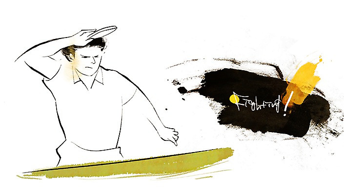 PSD 남자 스포츠 올림픽 일러스트 공 응원 하계올림픽 운동선수 한명 서기 사람 경기 상반신 성인 운동 파이팅 탁구채 탁구 열정 탁구공 탁구선수 남자만 남자한명만 성인남자만 성인만 국내일러스트 1 감정 모션 건강 구기 라켓 탁구용품 파일형식