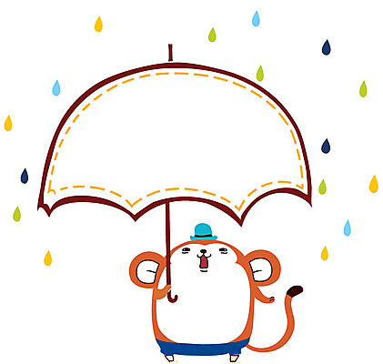 동물 배너 동물캐릭터 백그라운드 일러스트 우산 포유류 날씨 안내 프레임 애니멀프린트 틀 사람없음 귀여움 원숭이 비 빗방울 알림 날씨캐릭터 원숭이캐릭터 국내일러스트 일러캐릭터 AI파일 자연요소 캐릭터 컨셉 비_날씨 파일형식 벡터