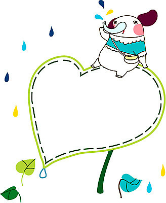 식물 동물 배너 동물캐릭터 백그라운드 잎 일러스트 포유류 나뭇잎 안내 프레임 애니멀프린트 틀 사람없음 귀여움 물방울 하트 빗방울 알림 코끼리캐릭터 국내일러스트 일러캐릭터 AI파일 모양 캐릭터 컨셉 코끼리 비_날씨 파일형식 벡터