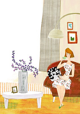 전신 PSD 식물 동물 여자 꽃 커피 액자 백그라운드 쿠션 거실 의자 일러스트 포유류 탁자 티타임 조명 잔 프레임 액자틀 한명 사람 앉기 컵 반려동물 인테리어 소파 꽃병 고양이 스탠드 차 병 커피잔 찻잔 초크일러스트 초크아트 안식처 여자만 여자한명만 국내일러스트 1 식기 디자인 음료 가구 모션 휴식 틀 그림 파일형식