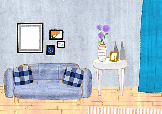 PSD 식물 꽃 액자 백그라운드 쿠션 거실 의자 일러스트 탁자 프레임 액자틀 사람없음 인테리어 소파 꽃병 병 초크일러스트 초크아트 국내일러스트 식기 디자인 가구 틀 그림 파일형식