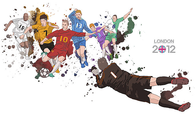 전신 PSD 남자 나라 스포츠 상징 올림픽 일러스트 축구공 공 하계올림픽 영국 축구선수 운동선수 서기 사람 경기 여러명 성인 운동 축구 깃발 국기 런던 열정 골키퍼 런던올림픽 남자만 성인남자만 성인만 국내일러스트 감정 유럽 다수 축구용품 모션 건강 구기 파일형식