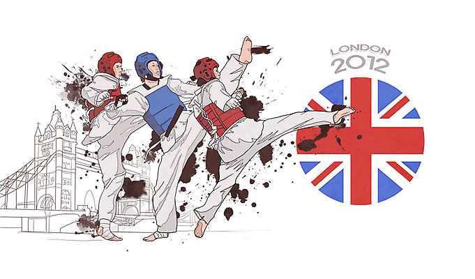 전신 PSD 건축물 남자 건축 나라 스포츠 상징 올림픽 일러스트 하계올림픽 영국 운동선수 도복 서기 사람 경기 성인 건물 세명 운동 깃발 킥 국기 태권도 런던 태권도복 열정 태권도선수 런던올림픽 남자만 성인남자만 성인만 국내일러스트 옷 감정 유럽 모션 건강 격투기 파일형식